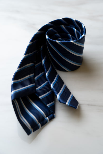 AT056BU Blue Stripe Tie