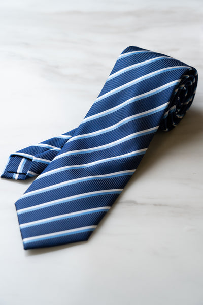 AT056BU Blue Stripe Tie