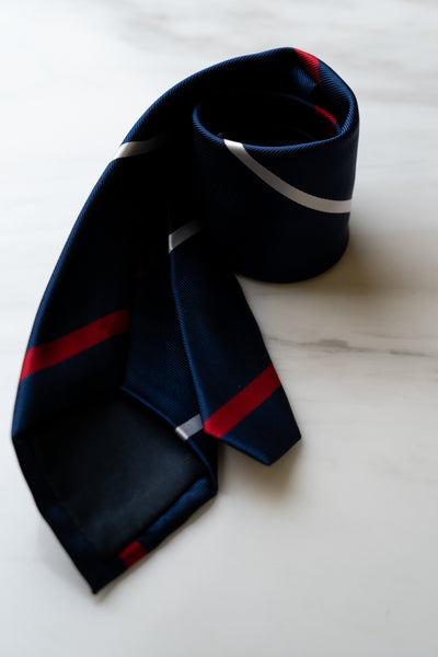AT060BU Blue Stripe Tie