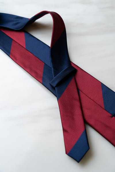 AT063BURD Blue/Red Stripe Tie