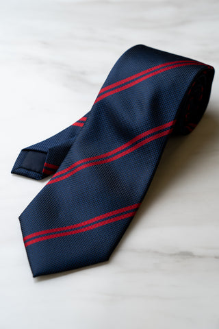 AT065BURD Blue/Red Stripe Tie