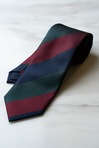 AT066GNRD Green/Red Stripe Tie