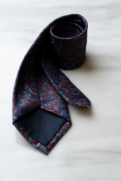 AT073BURD Blue Paisley Tie