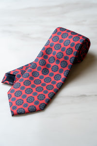 AT074RD Light Red Floral Tie