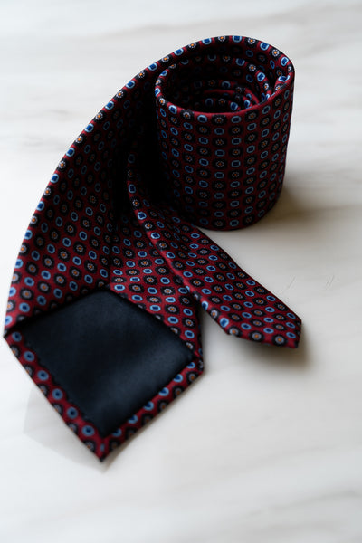 AT075RD Red Floral Tie