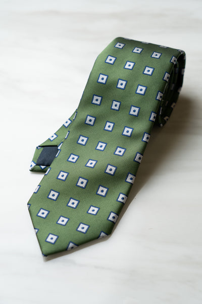 AT101GN Olive Green Dots Tie