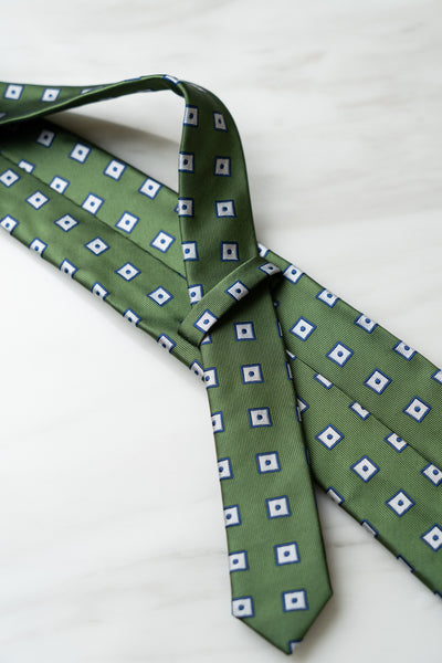 AT101GN Olive Green Dots Tie