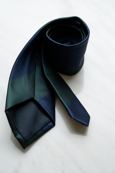 AT103GNBU Dark Green/Blue Stripe Tie