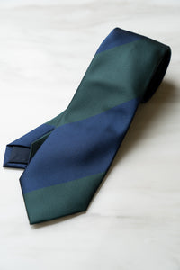 AT103GNBU Dark Green/Blue Stripe Tie