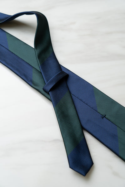 AT103GNBU Dark Green/Blue Stripe Tie