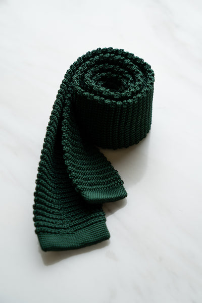 AT114GN Green Knit Tie
