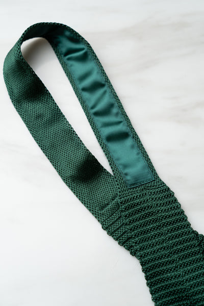 AT114GN Green Knit Tie