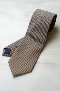 AT119BN Brown Houndstooth Tie