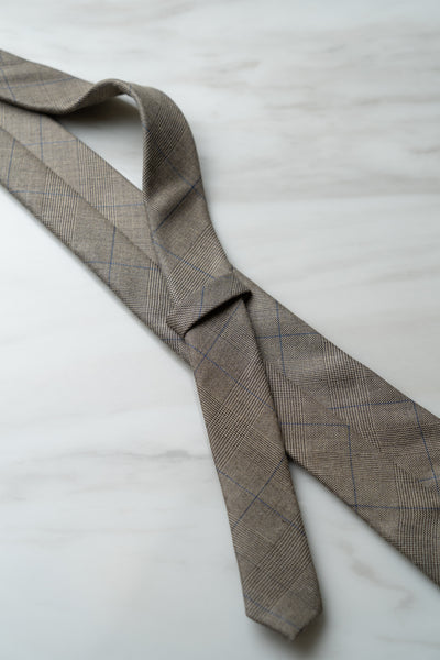 AT126BN Light Brown Check Tie