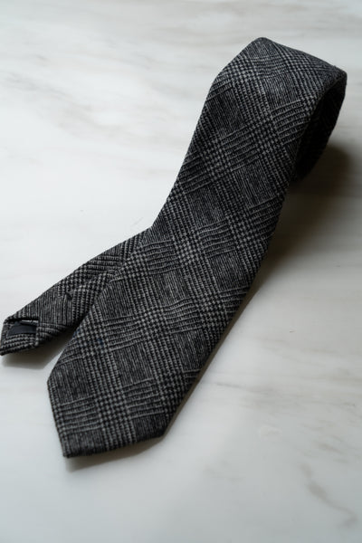 AT127GY Graphite Grey Check Tie