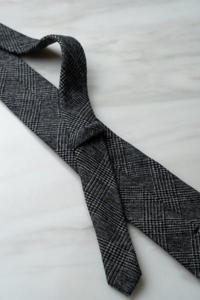 AT127GY Graphite Grey Check Tie