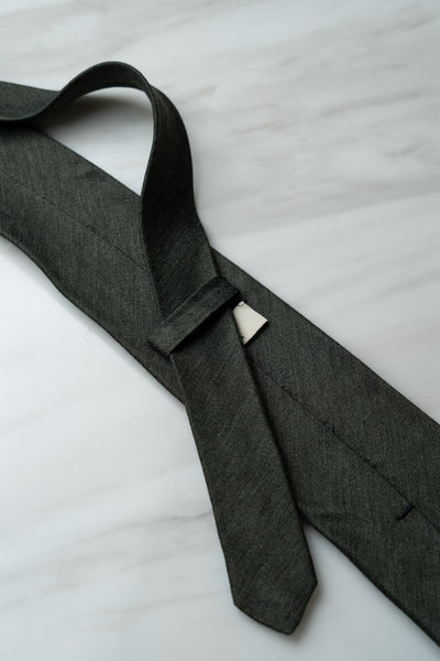 AT132GN Moss Green Wool Tie