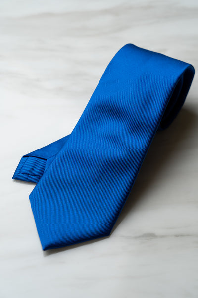 AT138BU Solid Color Tie in Cobalt Blue