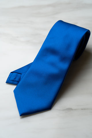 AT138BU Solid Color Tie in Cobalt Blue