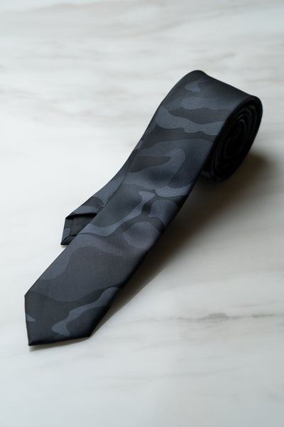 AT141GY Grey Camouflage Tie