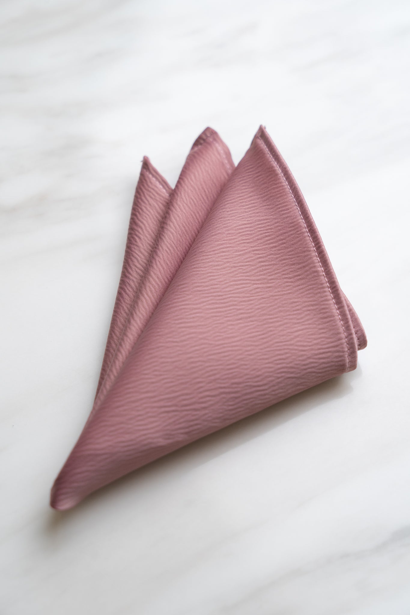 PS016PK Pink Pocket Squares With Stitching