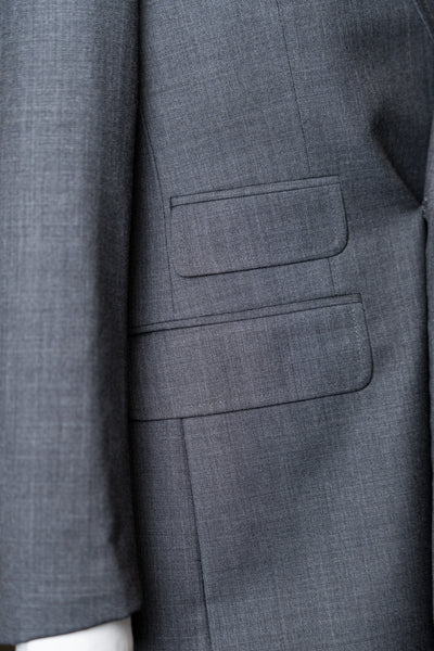 Grey Double-Breasted Suit