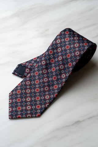 AT147RD Dark Red Floral Tie