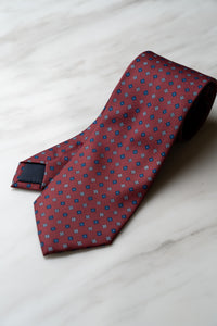 AT149RD Burgundy Red Floral Tie