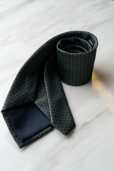 AT153GN Dard Hunter Green Floral Tie