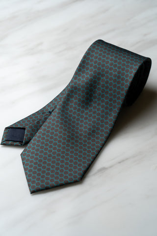 AT153GN Dard Hunter Green Floral Tie