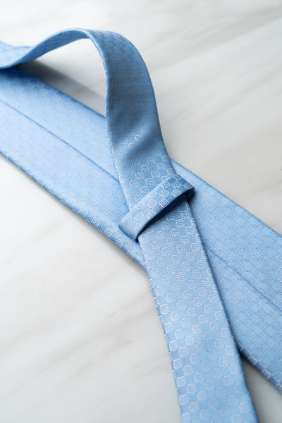 AT156BU Sky Blue Check Tie