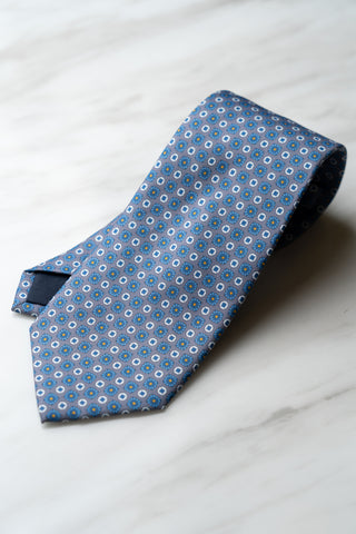 AT168BU Dull Blue Floral Tie