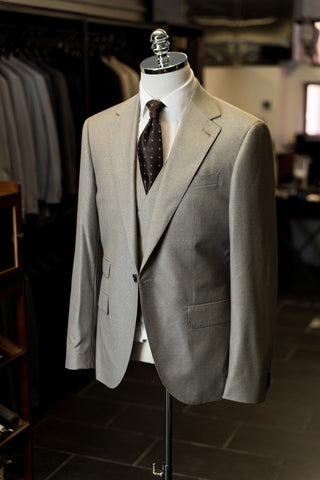 Grey Notch Lapel Suits by Customize