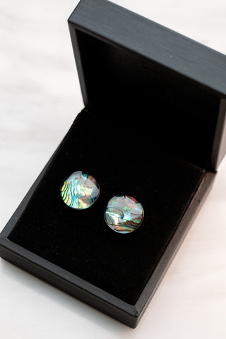 CL014C Ammolite Shell Cufflink