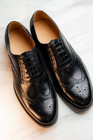 LS002BK Black Leather Shoes