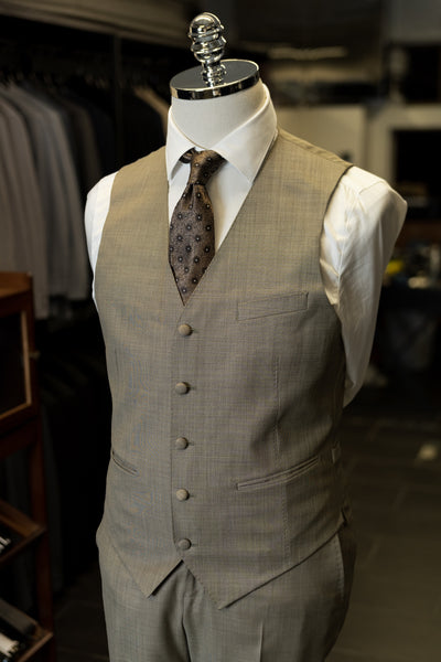 Grey Notch Lapel Suits by Customize