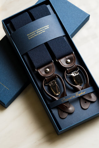 Navy Blue Suspender