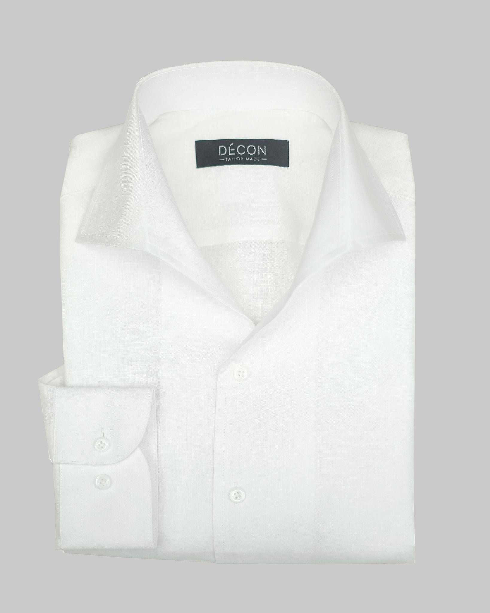 White 100% 60 Lea Linen Shirt